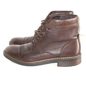 Clarks Dark Brown Leather Lace-Up Mens Ankle Boots size 8